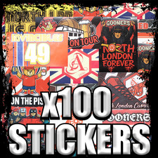 100x Arsenal Ultras Stickers |
