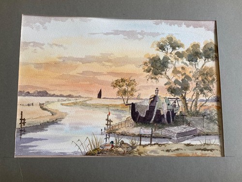 Watercolour boat wreck home - wreck,