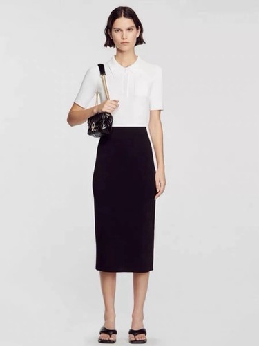 Sandro two tone ribbed - sandro, knit