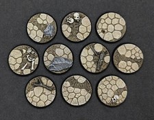 25mm Desert Wasteland resin bases x10 for Warhammer 40,000 40k AoS (unpainted)