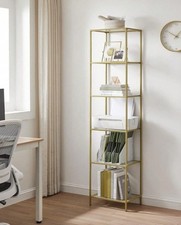 6-Tier Glass Shelf Bookshelf