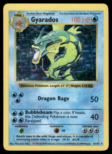 Pokemon cards gyarados 102 - cards,