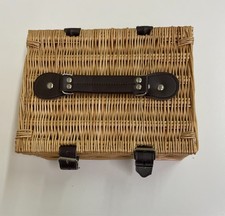 Wicker Hamper Basket with faux