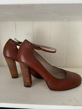 Jigsaw Roxie brown ankle strap shoes size 6