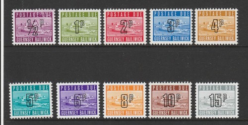 Guernsey 1971 postage dues - guernsey,