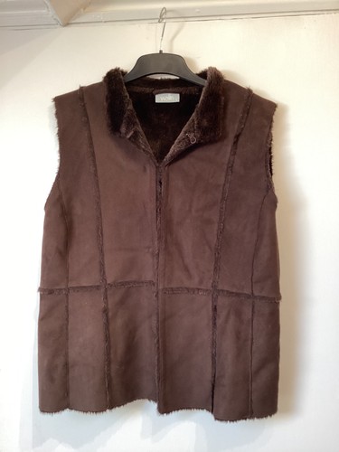 Brown faux suede and - brown,