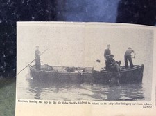 A2k ephemera 1957 picture margate sir john snell lifeboat after rescue