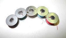 VINTAGE LOT OF 5 CLASSIC NECCHI SEWING MACHINE BOBBINS, NICE CLEAN CONDITION