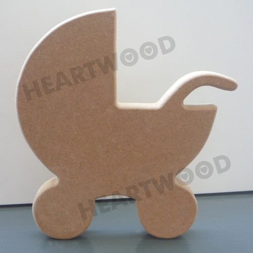 Pram shape mdf - pram, mdf/wooden