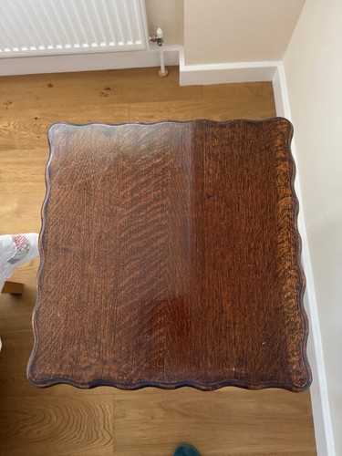Antique oak small table - table., pie