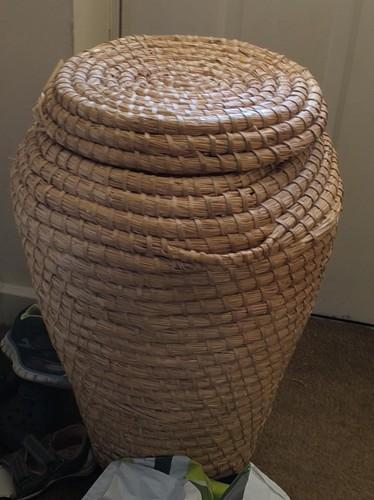 Wicker laundry basket tall - wicker,