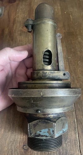 Vintage bronze steam safety - vintage,
