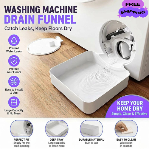 Washing machine drainage tray - machine,