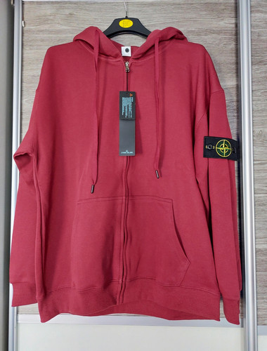 Stone island burgundy cotton - burgundy,
