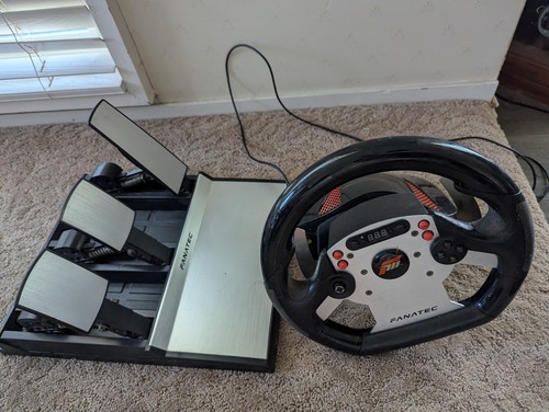 Fanatec wheel and - , pedals