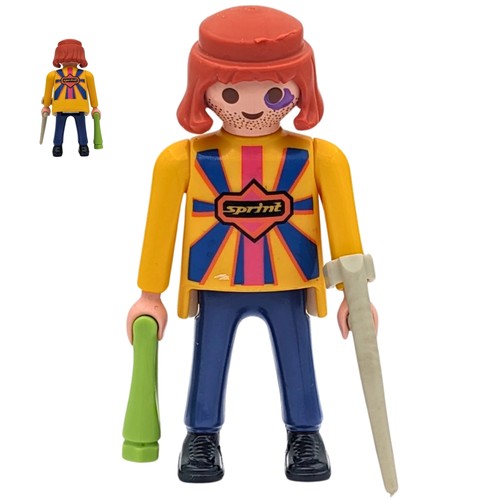 Playmobil yellow blue - yellow/blue, wounded