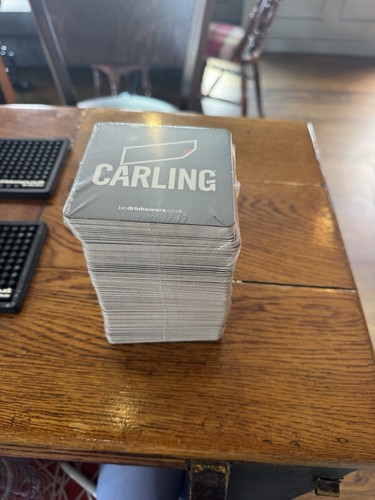 Carling beer mats coasters - carling,