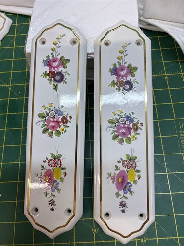 Vintage pair floral - floral, porcelain