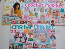 LOVE CROCHET MAGAZINES X 5