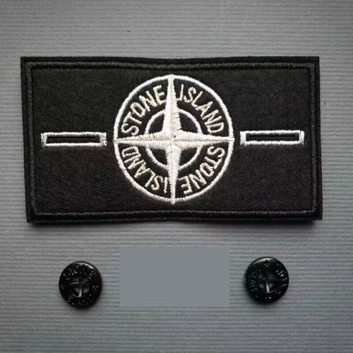 Stone island reflective badge - island,