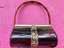 VINTAGE 1950s lucite box bag
