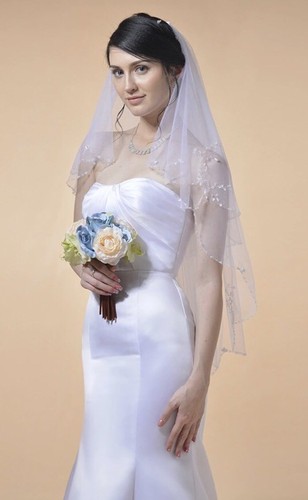 Ivory veil tier handmade - 2,