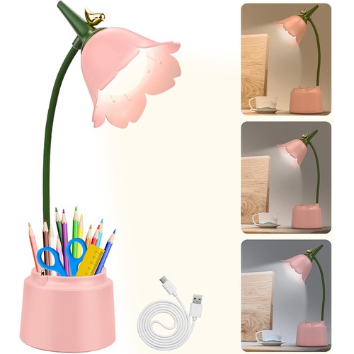 Led flower desk lamp cordless - led,