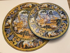 Rare Springbok to Waddington circular jigsaw puzzle - Faience Dish - 1965