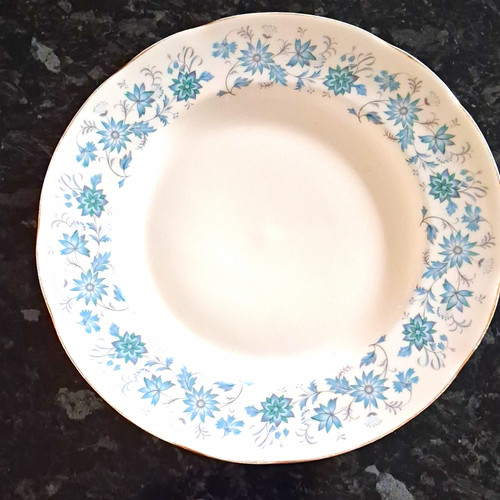 Colclough white blue floral - colclough, &