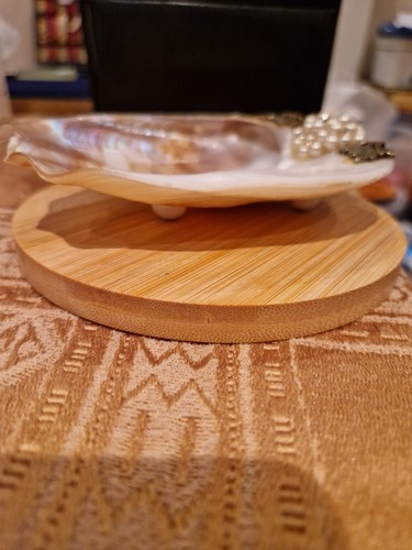 Vintage mother pearl clam - vintage,