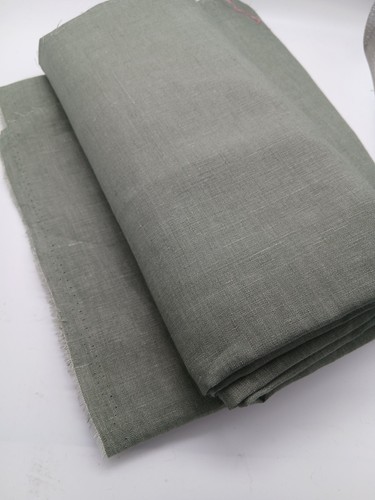 100 irish linen fabric khaki - linen,