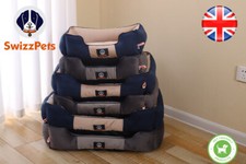 VELVET DOG BED LUXURY WASHABLE