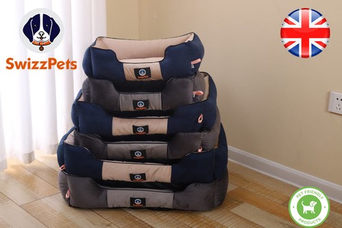 Velvet dog bed - luxury, washable
