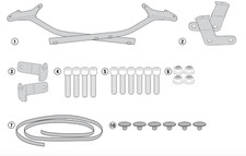 Givi 1146FZ  Rack Arms For Honda NC750 X NC750 S 2016,17, 18, 19, 2020