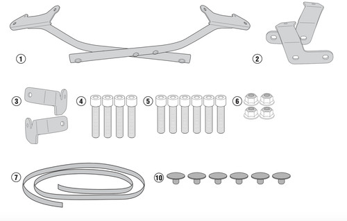 Givi 1146fz rack arms for - givi,