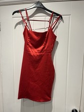 Oh Polly Red Satin Strappy