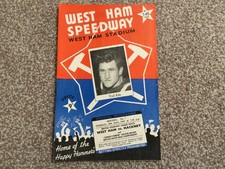 * WEST HAM v HACKNEY + GOLDEN HELMET 18/5/65 speedway programme