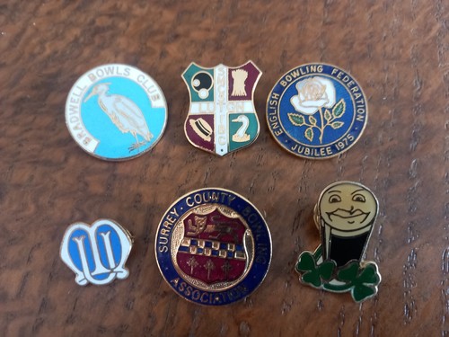 Bowling association enamel - association,
