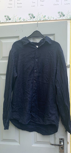 Uniqlo men blue solid - uniqlo, men's