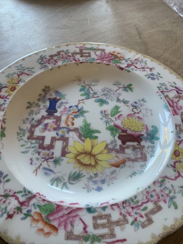 Old china tea plates - old,