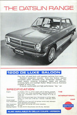 Datsun Range 1970-1971 UK