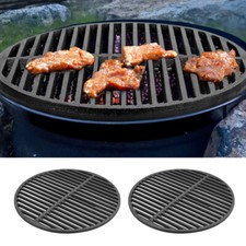 Round cast iron barbecue grill - round,