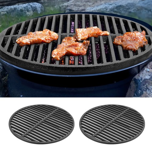 Round cast iron barbecue - iron, grill