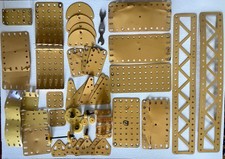 Meccano Yellow Plates Vintage