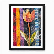 Tulip 33 Art Print Framed Wall Art  Framed Wall Art Poster Canvas Print Picture