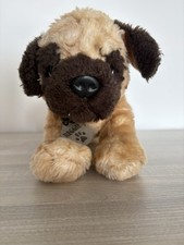 Keel Toys ‘Reggie’ The Pug Dog Soft Toy Plush With Collar