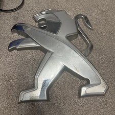 Peugeot dealer sign large man - dealer,