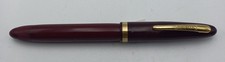Vintage Sheaffer Admiral Snorkel Fountain Pen (1950s) - Burgundy w/GT Extra-PEN3