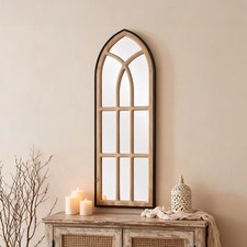 Wood-Metal Frame Mirror Window