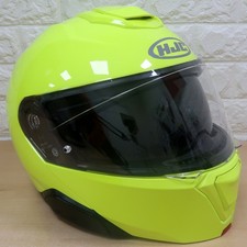 HJC i91 Flip-Up Motorcycle Motorbike Helmet - Fluo Green - L : 58 - 59